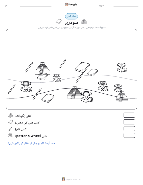 گنتی کا منظر