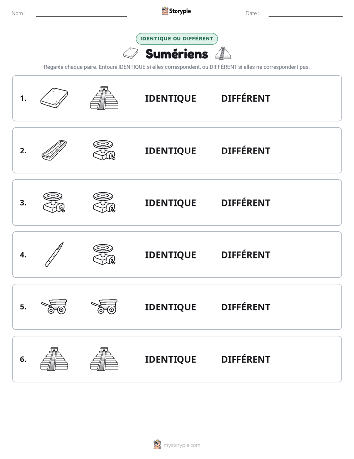 Identique ou Différent