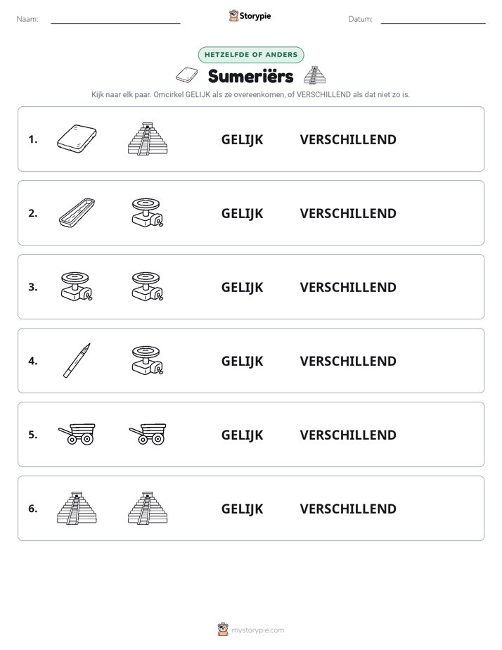 Zelfde of Verschillend