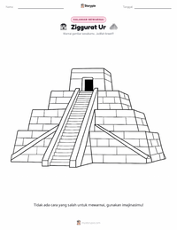 Prabaca lembar kerja cetak Ziggurat