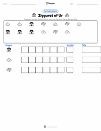 Ziggurat of Ur printable worksheet preview
