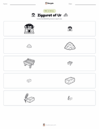 Ziggurat of Ur printable worksheet preview