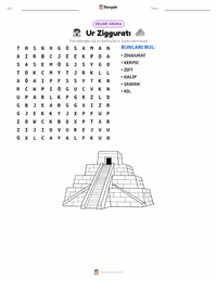 Ziggurat yazdırılabilir çalışma sayfası önizlemesi