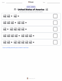 United States of America printable worksheet preview