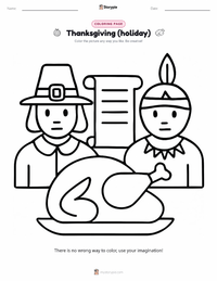 Thanksgiving (holiday) printable worksheet preview