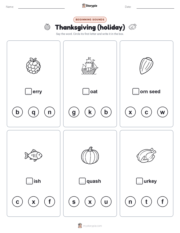 Beginning Sounds