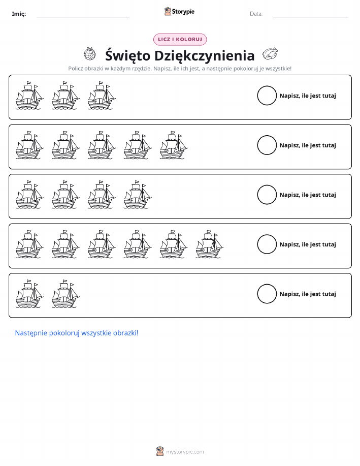 Liczenie i Kolorowanie