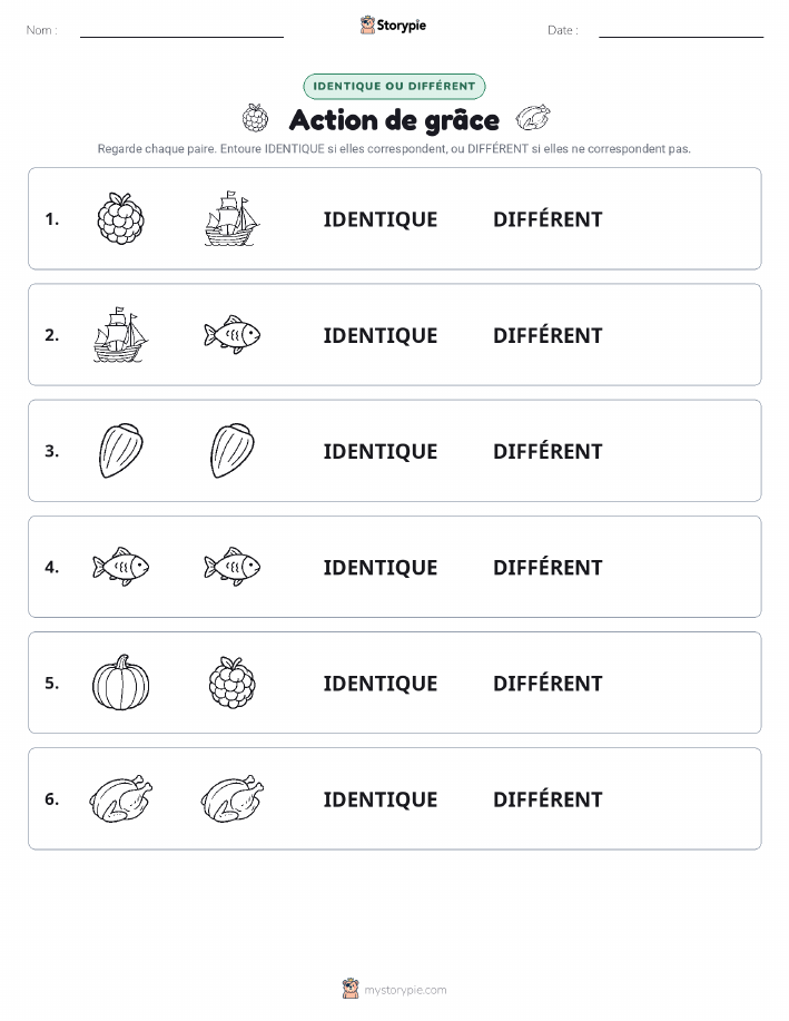 Identique ou Différent