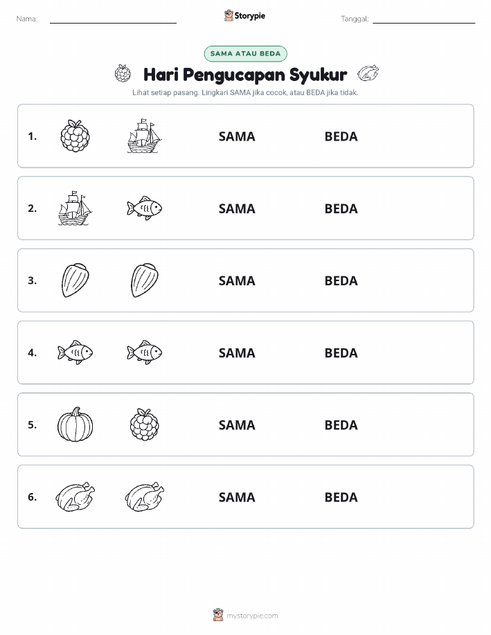 Sama atau Berbeda