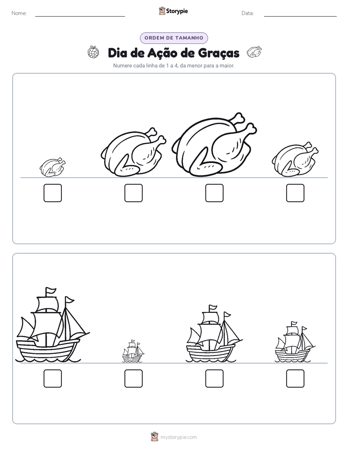 Ordem de Tamanho