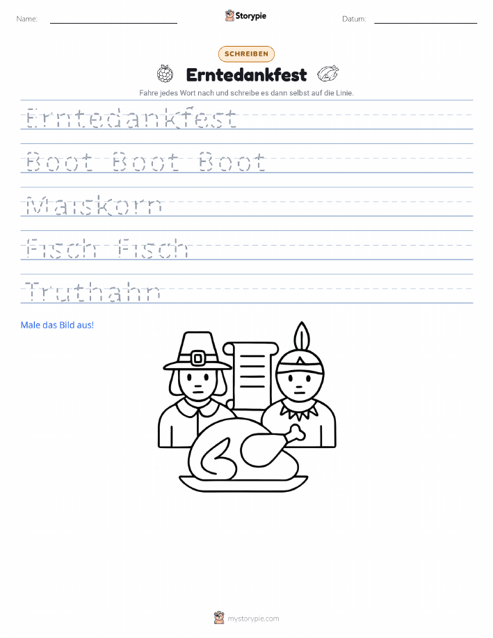 Schreibübung
