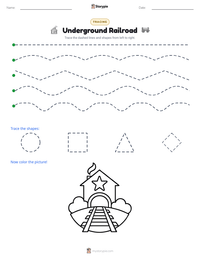 Underground Railroad printable worksheet preview