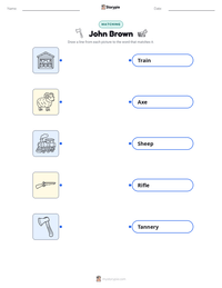 John Brown printable worksheet for kids