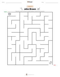 Anteprima della scheda stampabile di John Brown