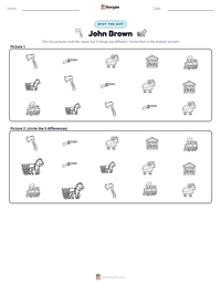 John Brown printable worksheet preview