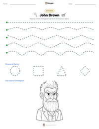 Anteprima della scheda stampabile di John Brown
