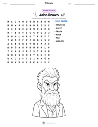 John Brown printable worksheet preview