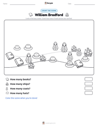 William Bradford printable worksheet preview