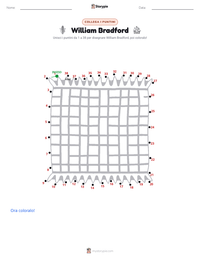 Anteprima della scheda stampabile di William Bradford