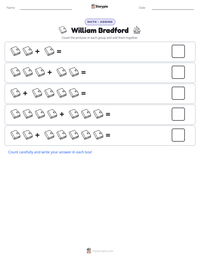 William Bradford printable worksheet preview
