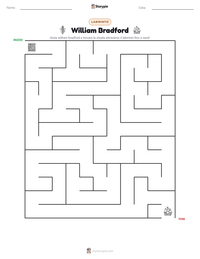 Anteprima della scheda stampabile di William Bradford