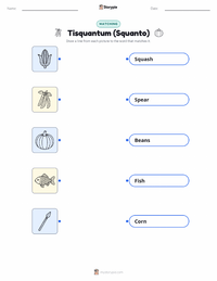 Tisquantum (Squanto) printable worksheet preview