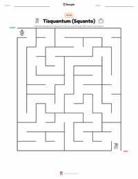 Tisquantum (Squanto) printable worksheet preview