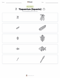 Tisquantum (Squanto) printable worksheet preview