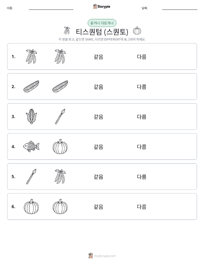 같은 것 또는 다른 것