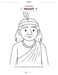 Massasoit coloring page for kids