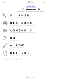 Massasoit printable worksheet preview