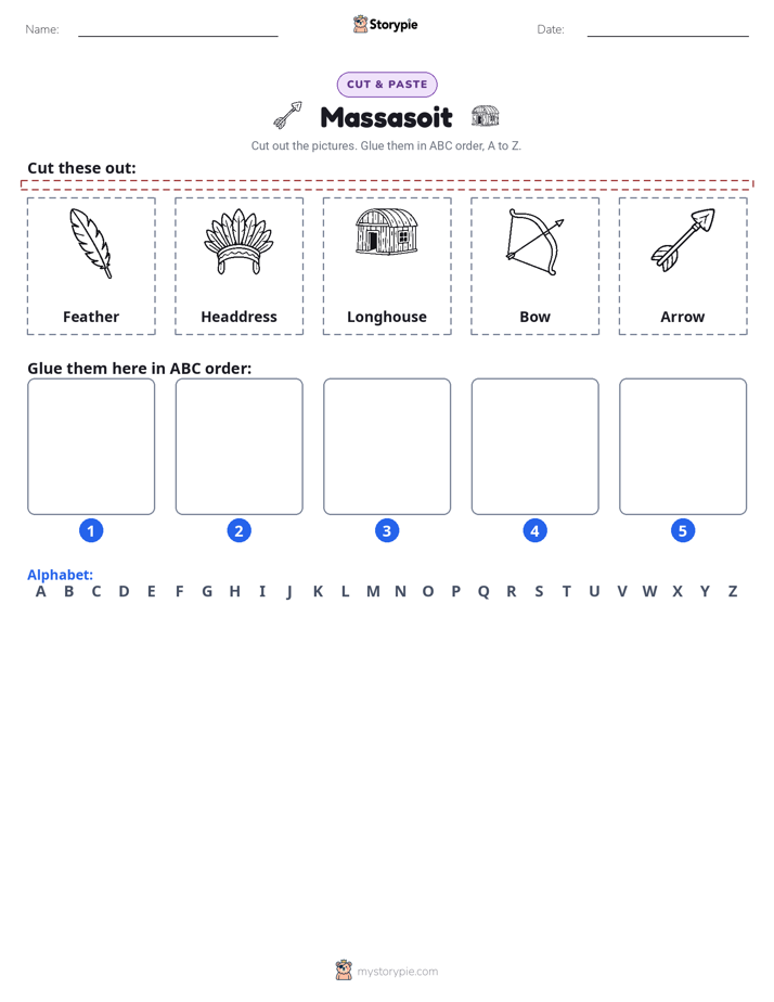 Cut & Paste Alphabet