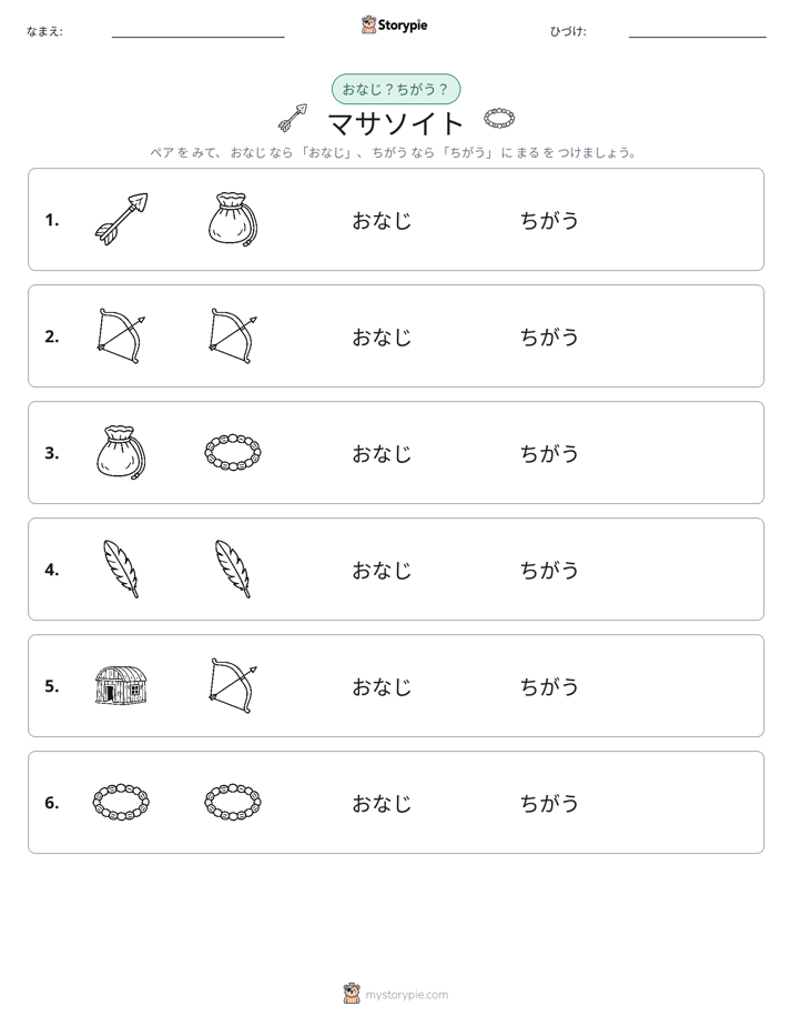 同じか違うか