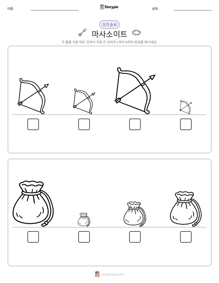 크기 순서