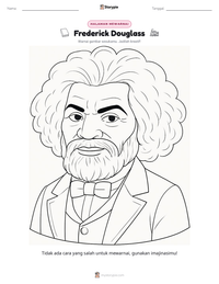 Prabaca lembar kerja cetak Frederick Douglass
