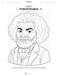 Frederick Douglass afdrukbare werkblad voorbeeld