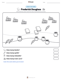 Frederick Douglass printable worksheet preview