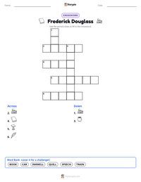 Frederick Douglass printable worksheet preview