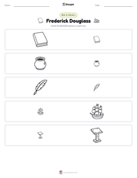 Frederick Douglass printable worksheet preview