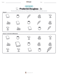 Frederick Douglass printable worksheet preview