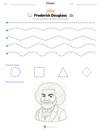 Frederick Douglass printable worksheet preview
