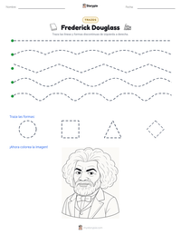 Vista previa de la hoja de trabajo imprimible de Frederick Douglass
