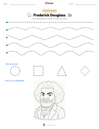 Frederick Douglass afdrukbare werkblad voorbeeld