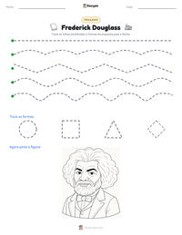 Prévia da folha de atividades imprimível Frederick Douglass