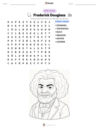Frederick Douglass druckbare Arbeitsblatt Vorschau