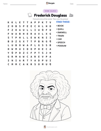 Frederick Douglass printable worksheet preview