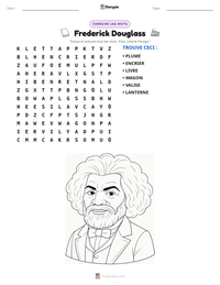 Aperçu de la feuille de travail imprimable Frederick Douglass