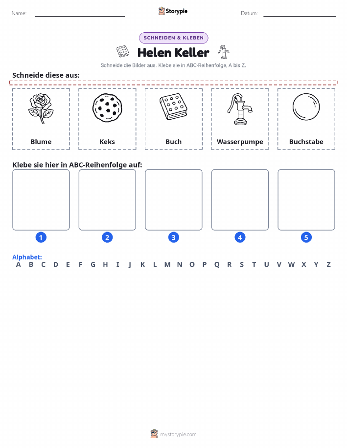 Schneiden & Einfügen Alphabet