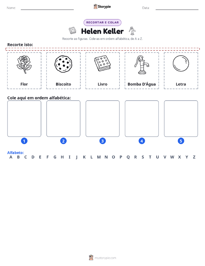 Recortar & Colar Alfabeto