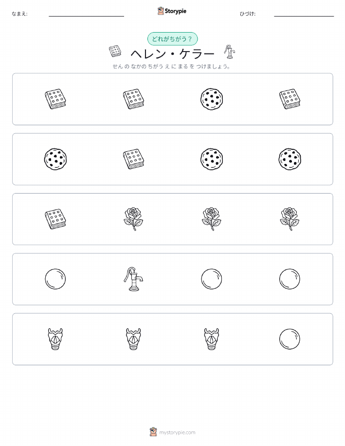 異なるものを見つけよう